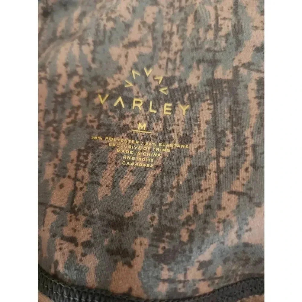 Varley Tights Gray/Tan pattern Size Medium. - Picture 5 of 8